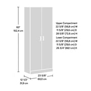Sauder Storage Cabinet, White Finish