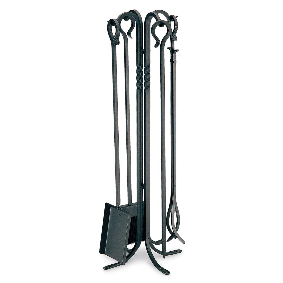 5-Piece Lodge Fireplace Tool Set – Matte Black