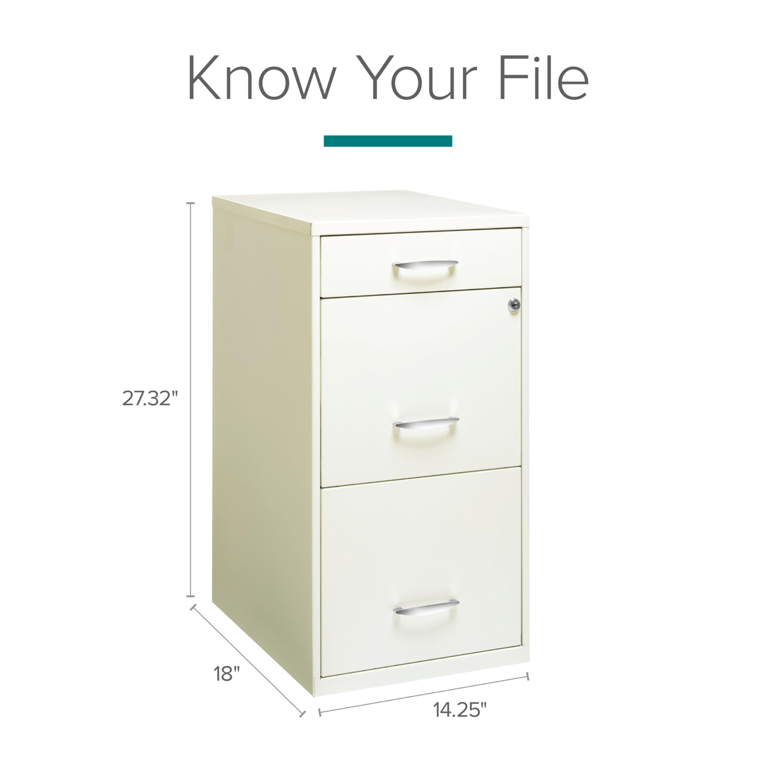 3-Drawer Steel File Cabinet