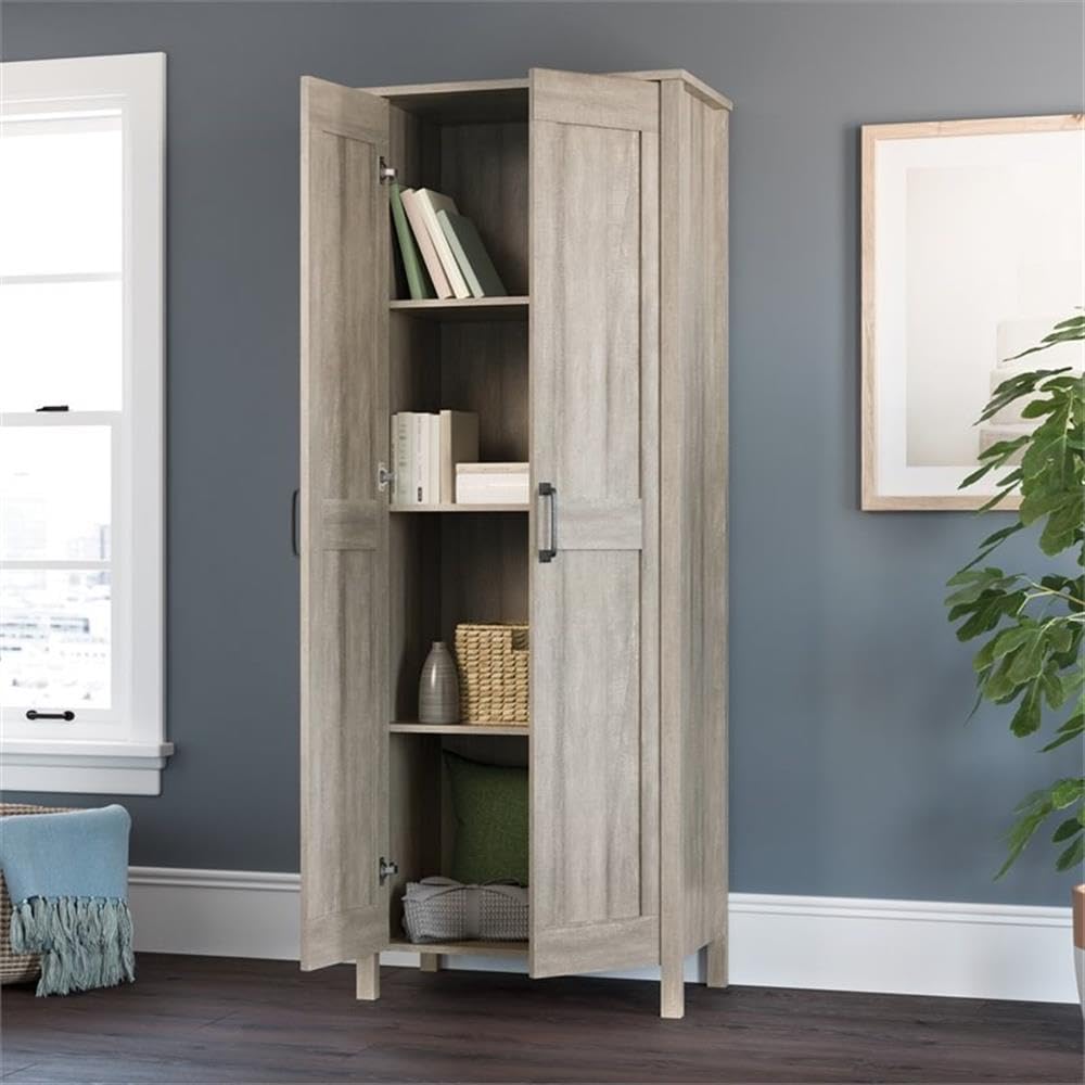 Two-Door Maple Storage Cabinet