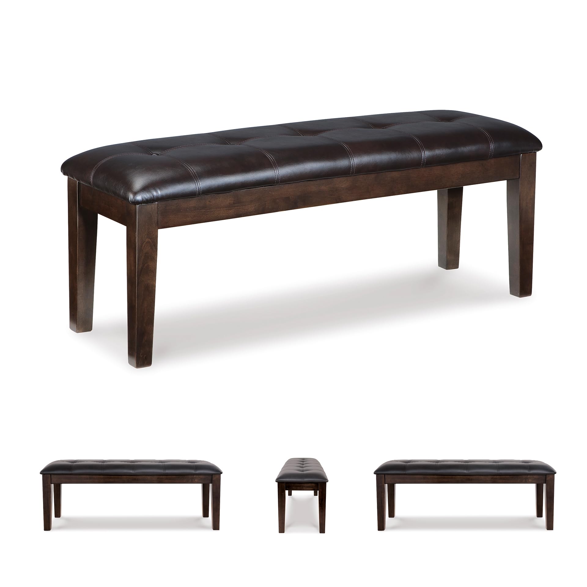 Upholstered Dining Room Bench with Button Tufting
