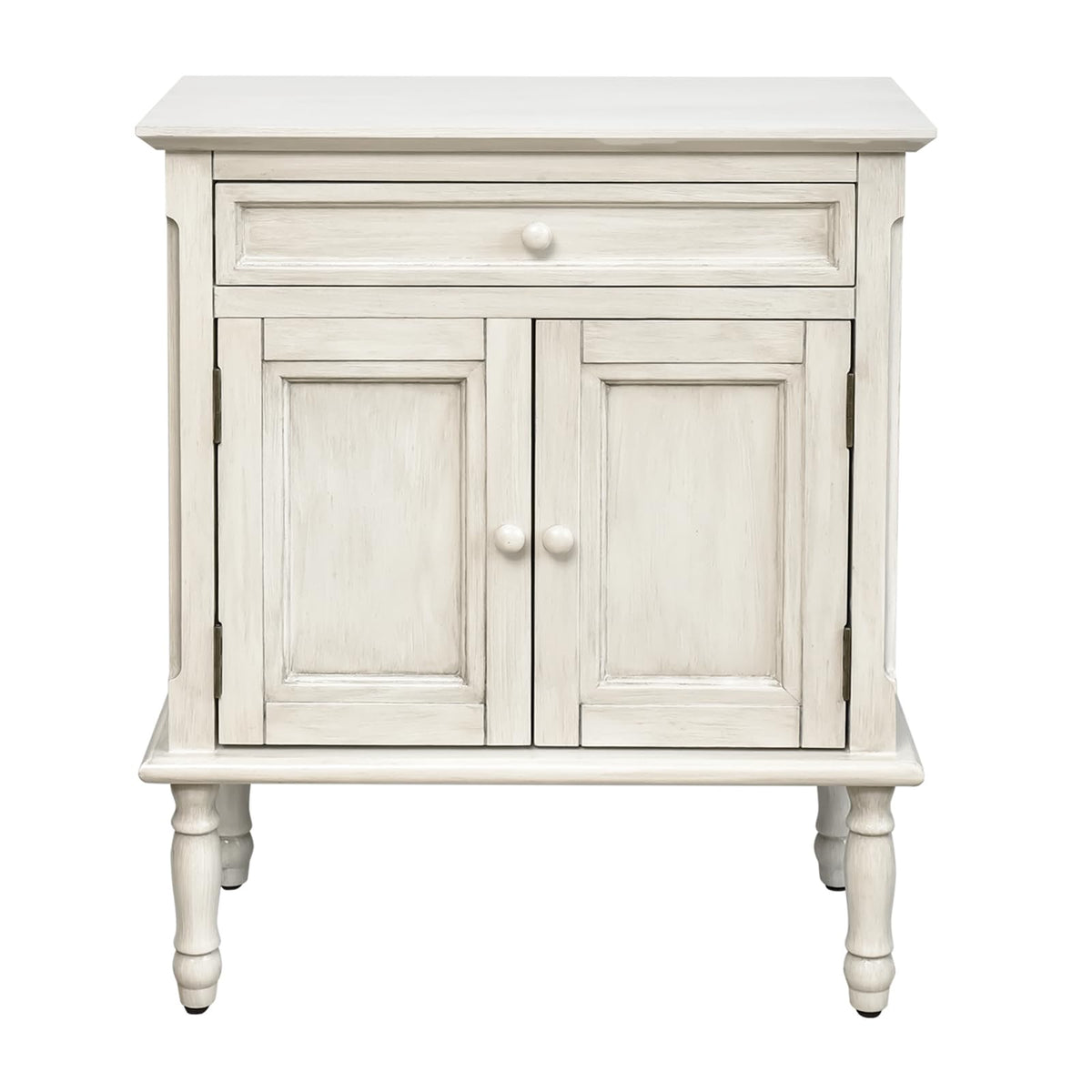 HOMEANING Buffet Cabinet Sideboard with Storage, Farmhouse Sideboard with Drawer, Barn Door Cabinet, Storage Cabinet with Drawers and Doors, Floor Sideboard for Entryway, Living Room, Bedroom (White)