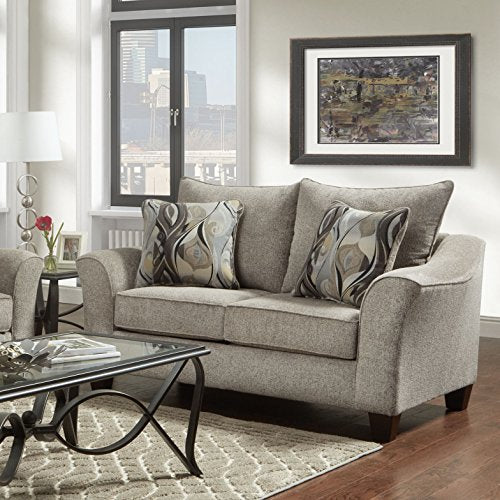 Roundhill Furniture Pillowback Loveseat