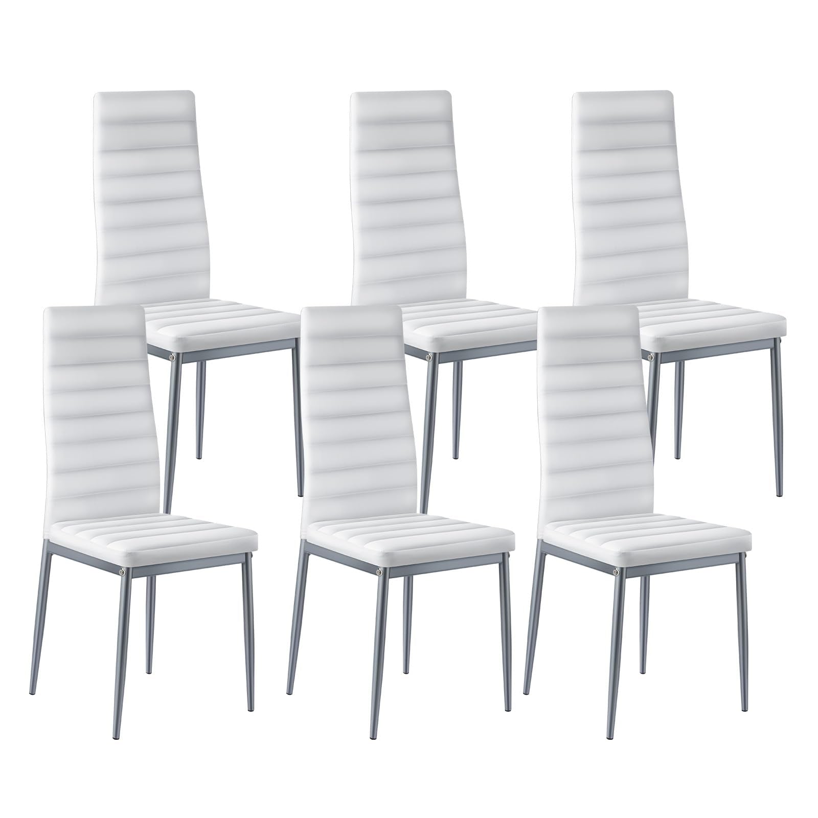 Modern Upholstered Dining Chairs with Metal Legs