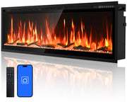 Smart Electric Fireplace – Wall Mount & Recessed