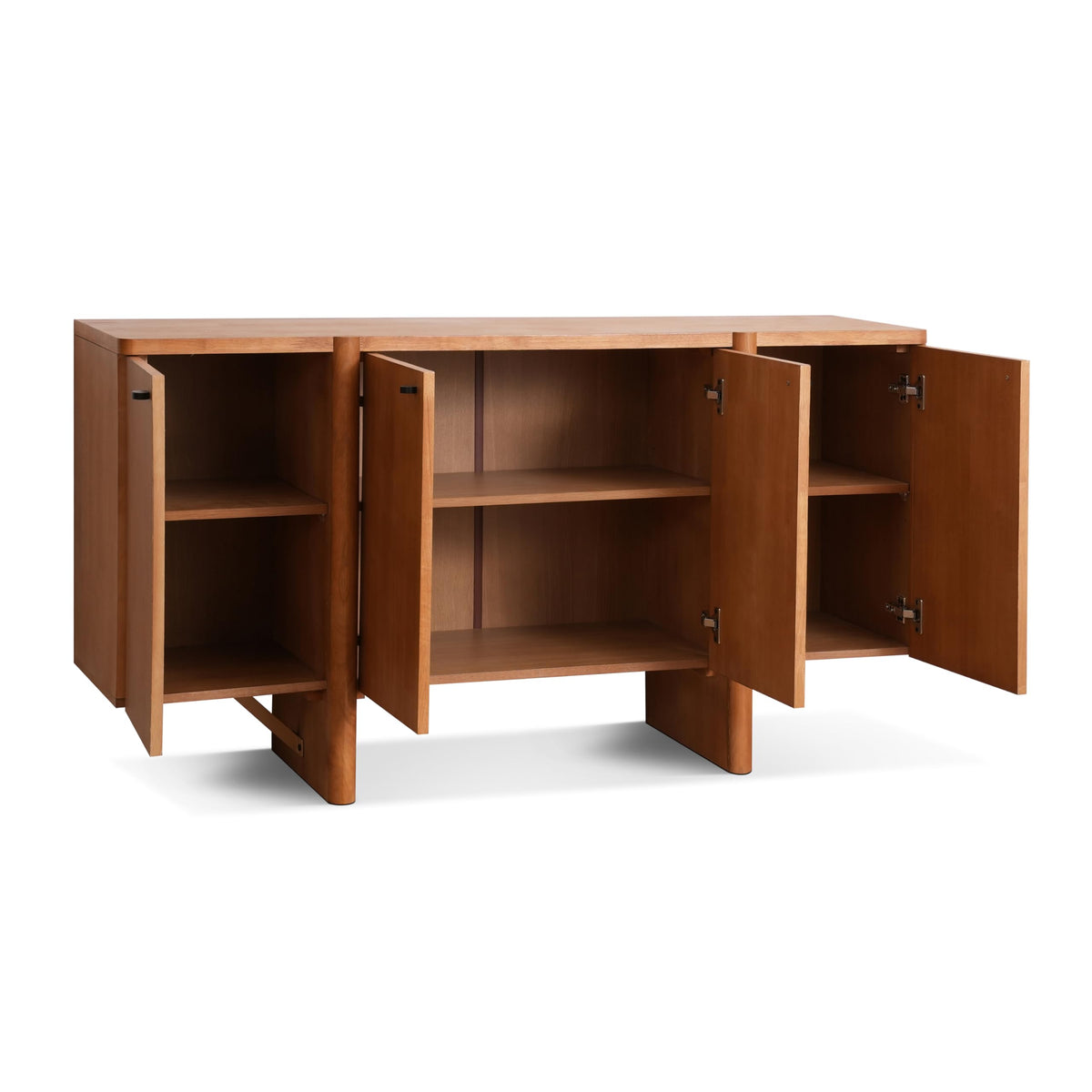 Wood Buffet Sideboard with Adjustable Shelves