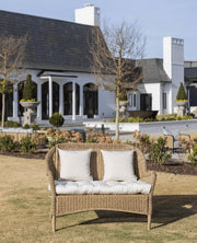 Resort Spa Home Sunbrella Canvas White Fabric - Set of 4 Indoor/Outdoor Pillows - 20" Square Throw Pillows & 20" x 12" Rectangle/Lumbar Decorative Throw Pillows
