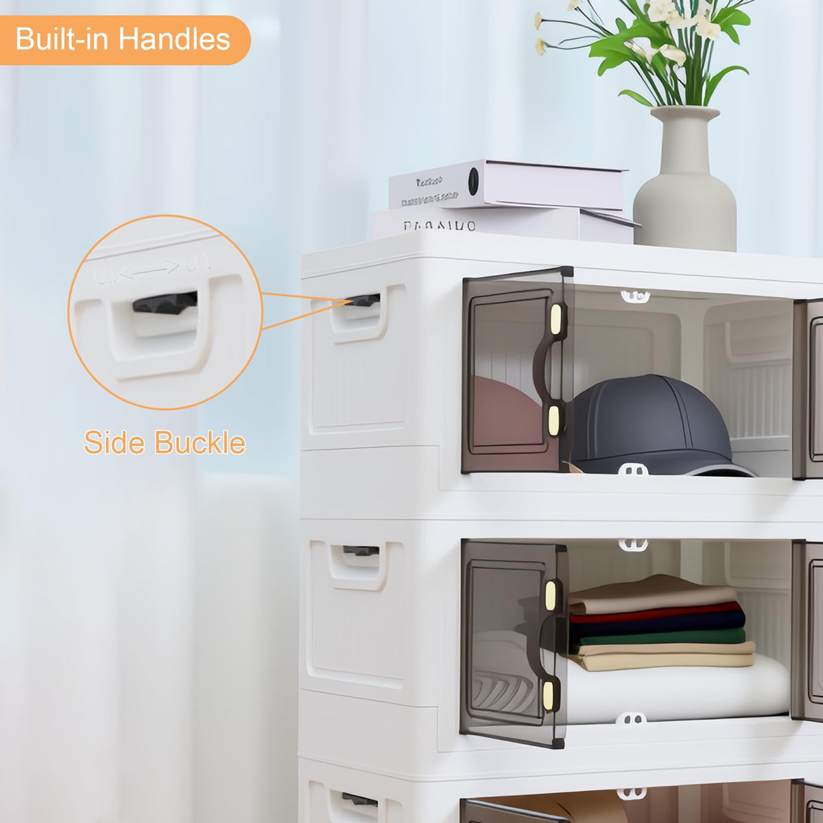 Stackable Folding Storage Cabinet