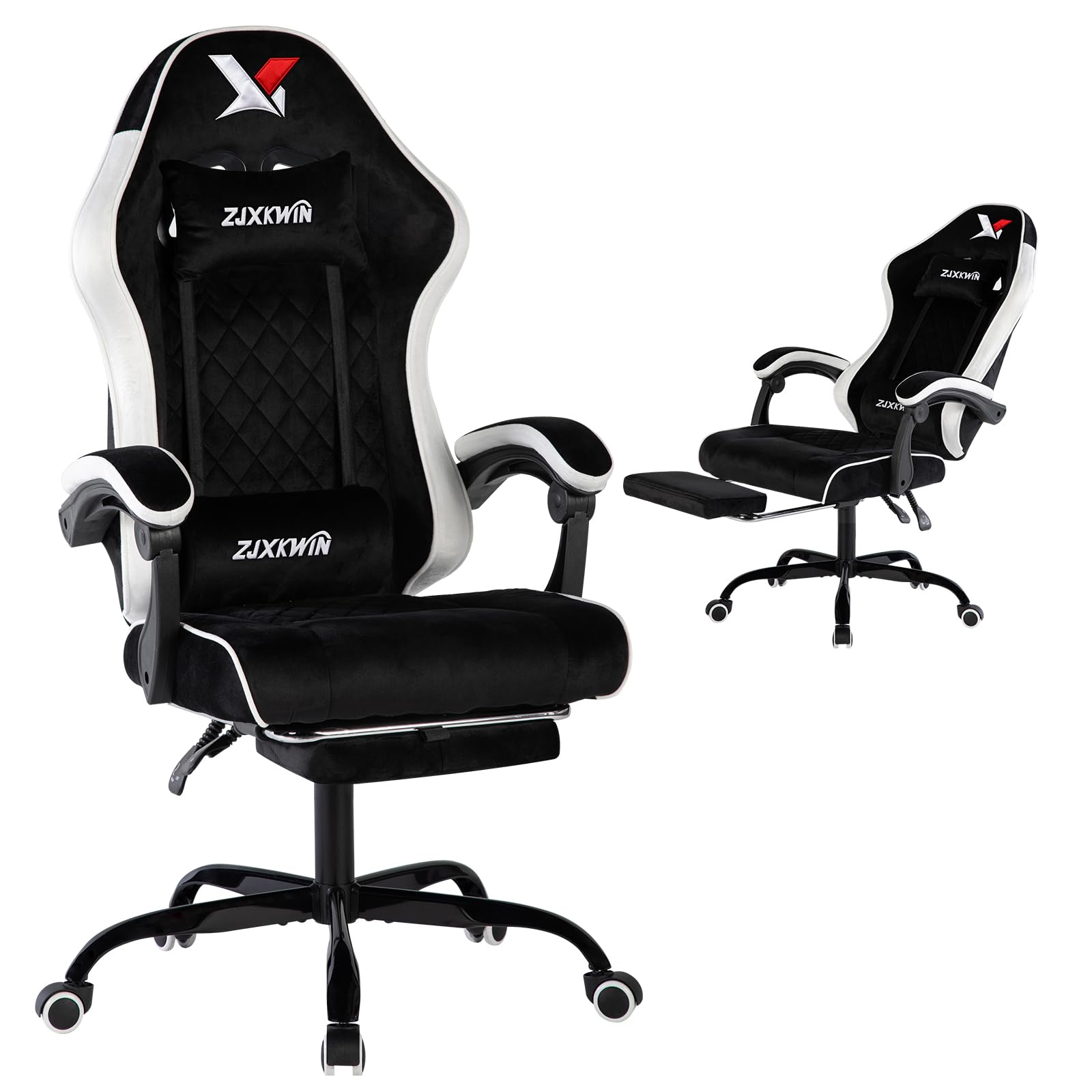 Ergonomic High-Back Gaming Chair with Footrest & Lumbar Support
