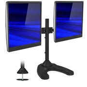 Dual Monitor Stand – Full Motion Arms, VESA 75x75/100x100, Freestanding or Grommet