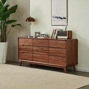 HEAIQI Sideboard Kitchen Cupboard 160x45x75cm Solid Wood Entrance Table, Bedroom Drawer Storage Furniture, Suitable for Home and Hotel Cupboard Bar Cabinet