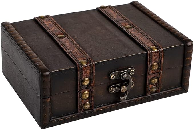 Small Decorative Wooden Treasure Chest
