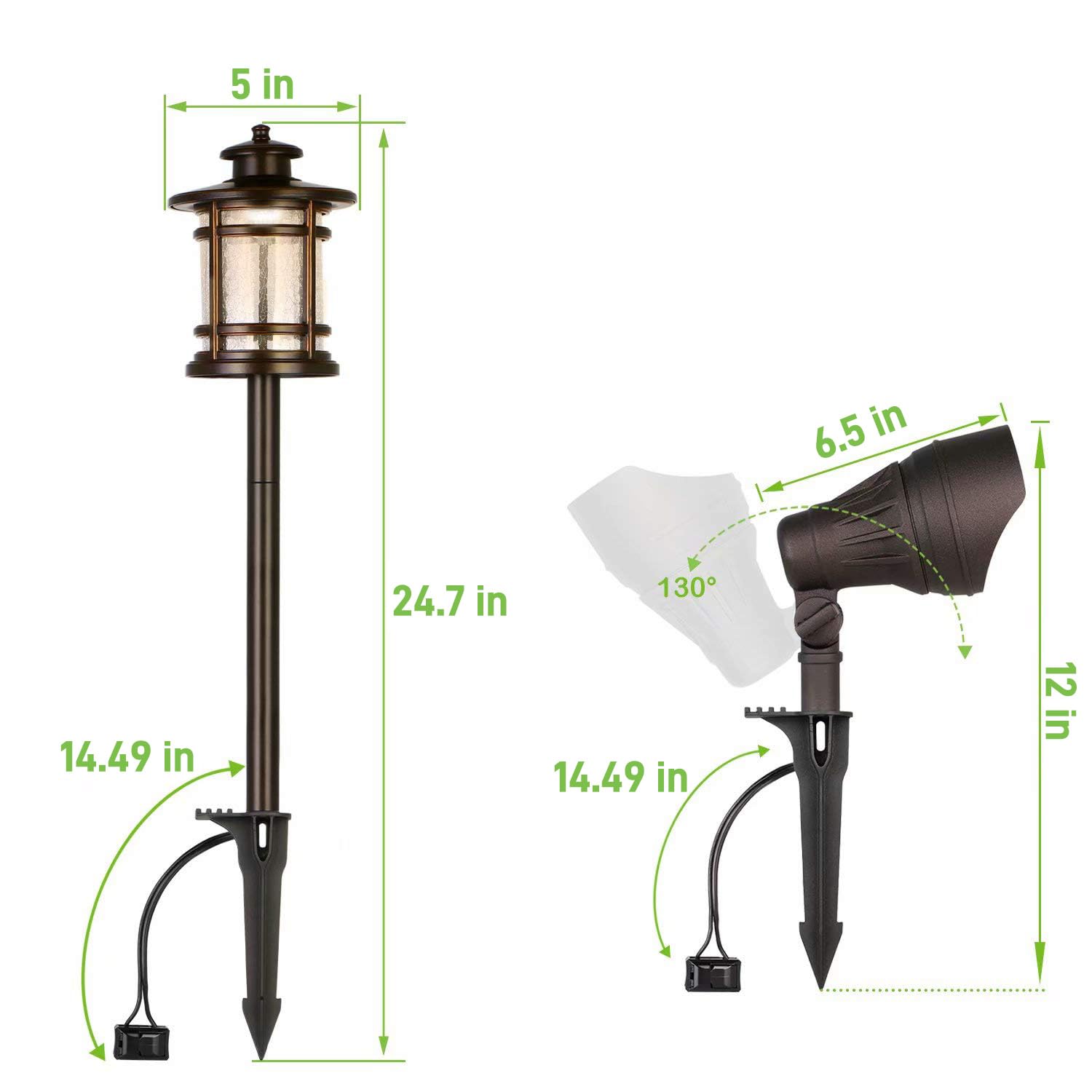 Low Voltage LED Landscape Lighting Kit