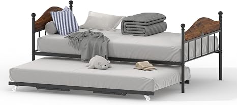Twin Metal Daybed with Arched Headboard