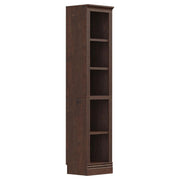 JAHRSTIM Halston Bookshelf, 5-Tier Tall Narrow Storage Shelf, Slim Adjustable Open Shelving Unit Closet Organizer and Storage for Living Room Home Office Bedroom, Modular Narrow Bookcase Bookshelf