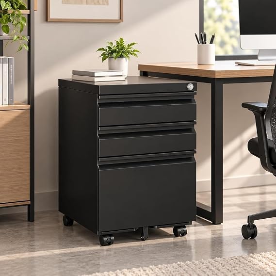 2-Drawer Locking Metal File Cabinet