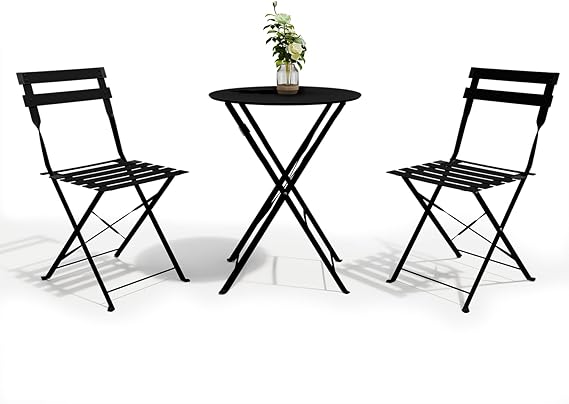 3-Piece Folding Patio Bistro Set
