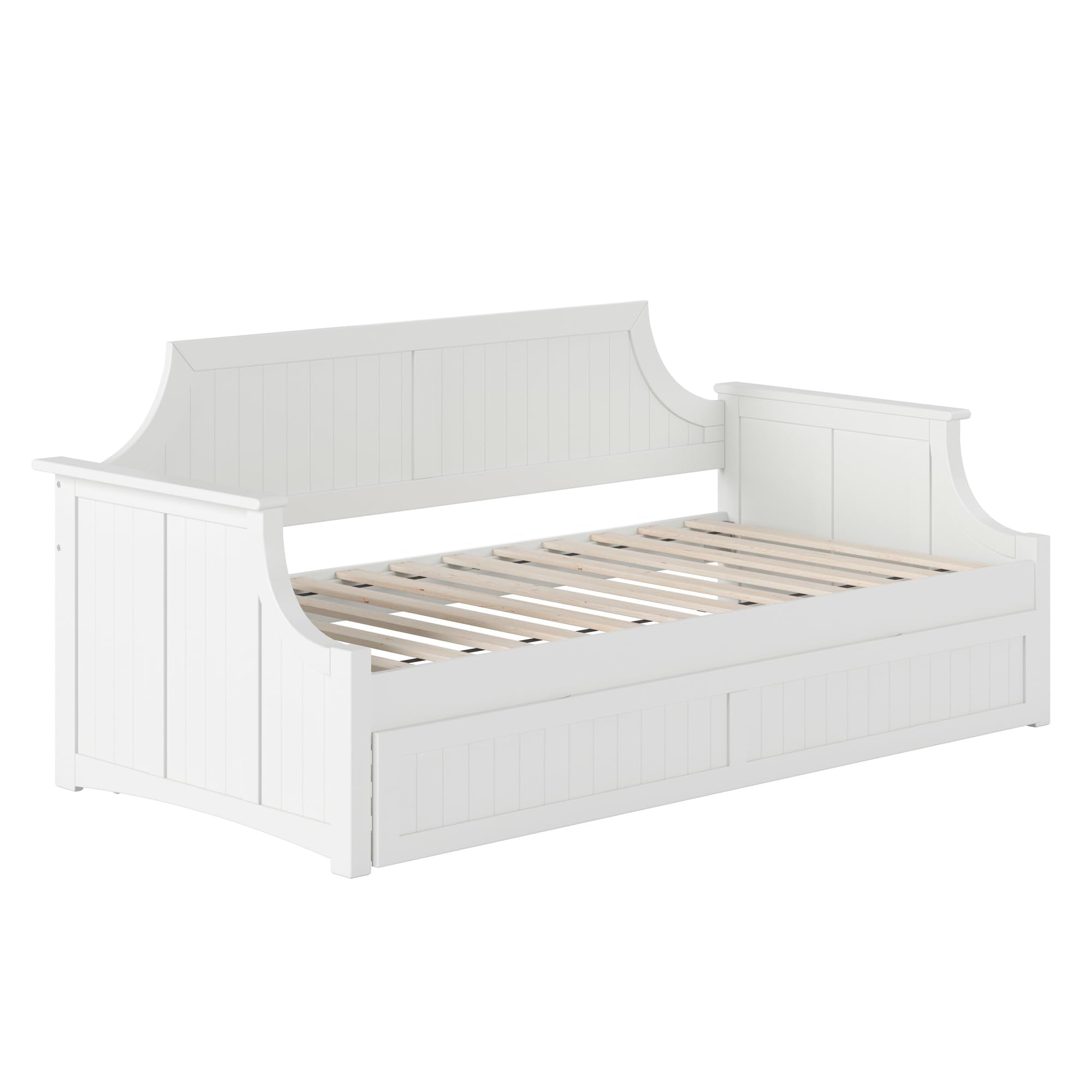 Twin Wood Daybed with Trundle