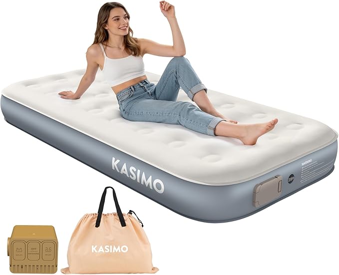Queen Air Mattress with Built-In Battery Pump