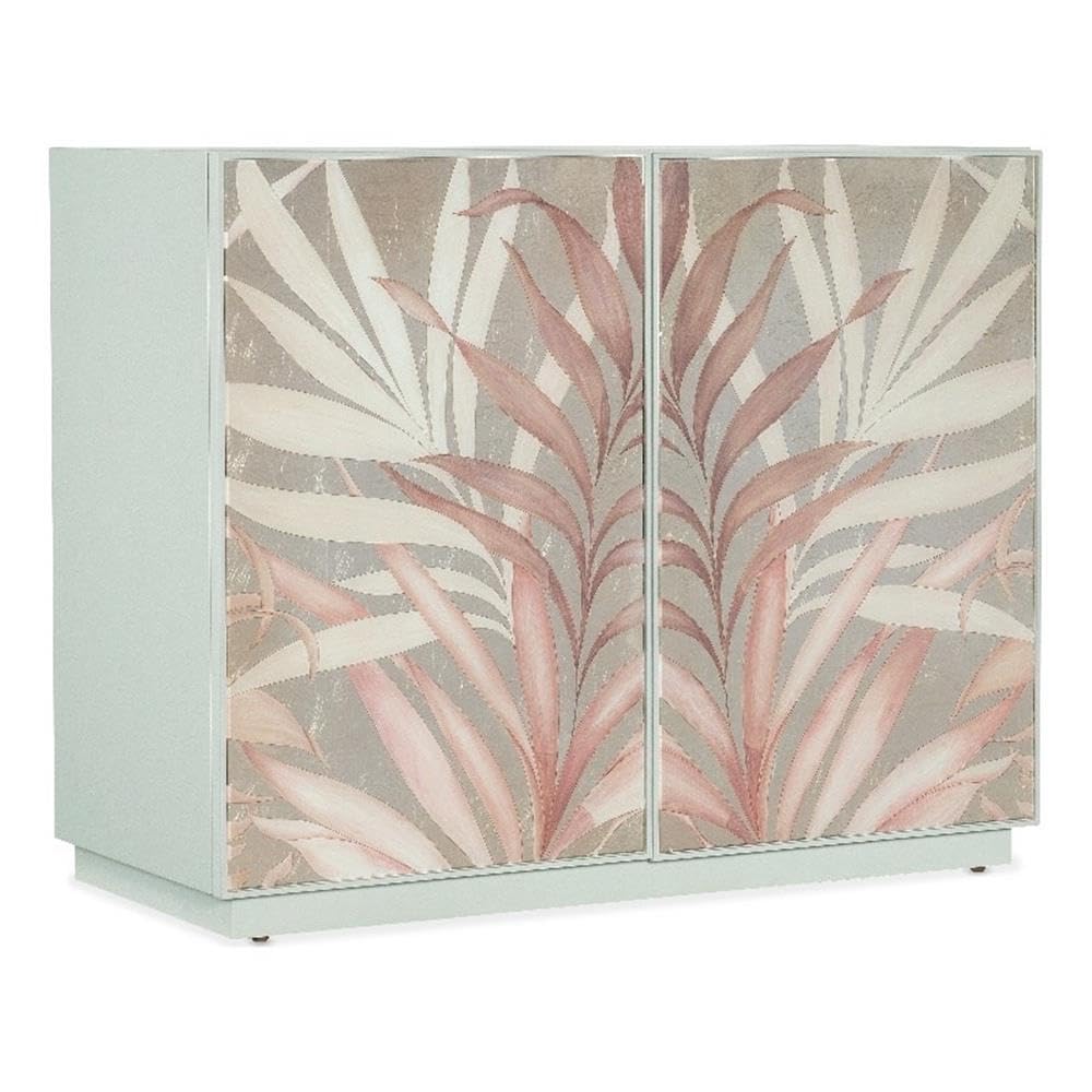 Hooker Furniture Susan G Komen Triumph Glass Door Accent Chest in Pink