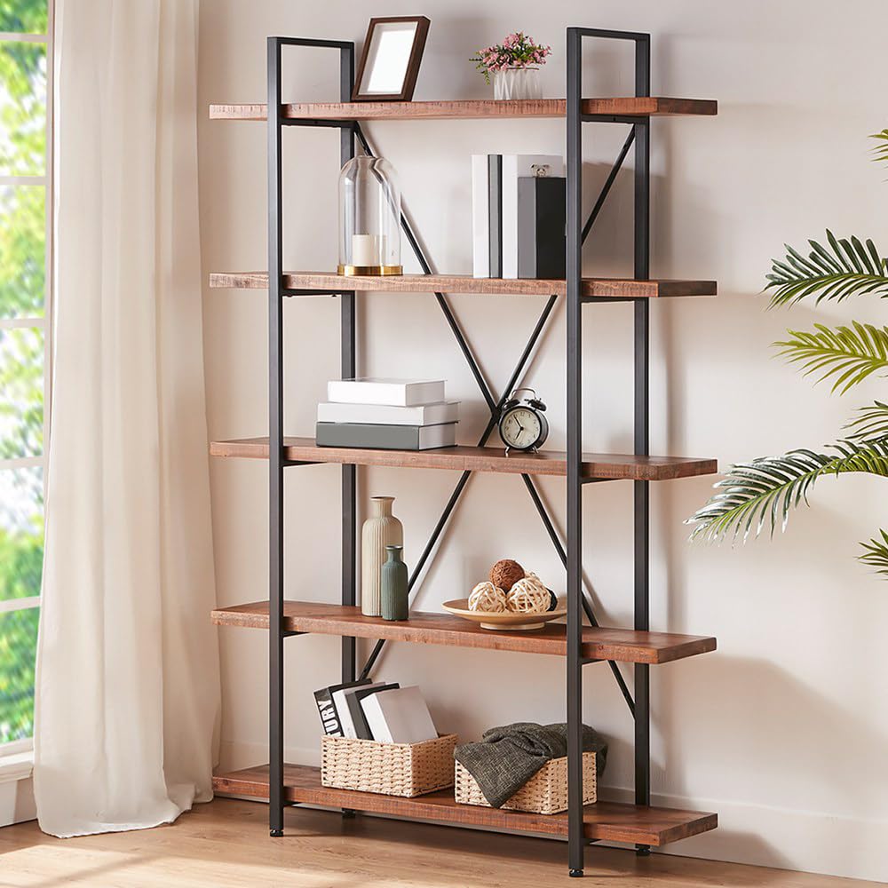 Rustic Solid Wood Bookshelf