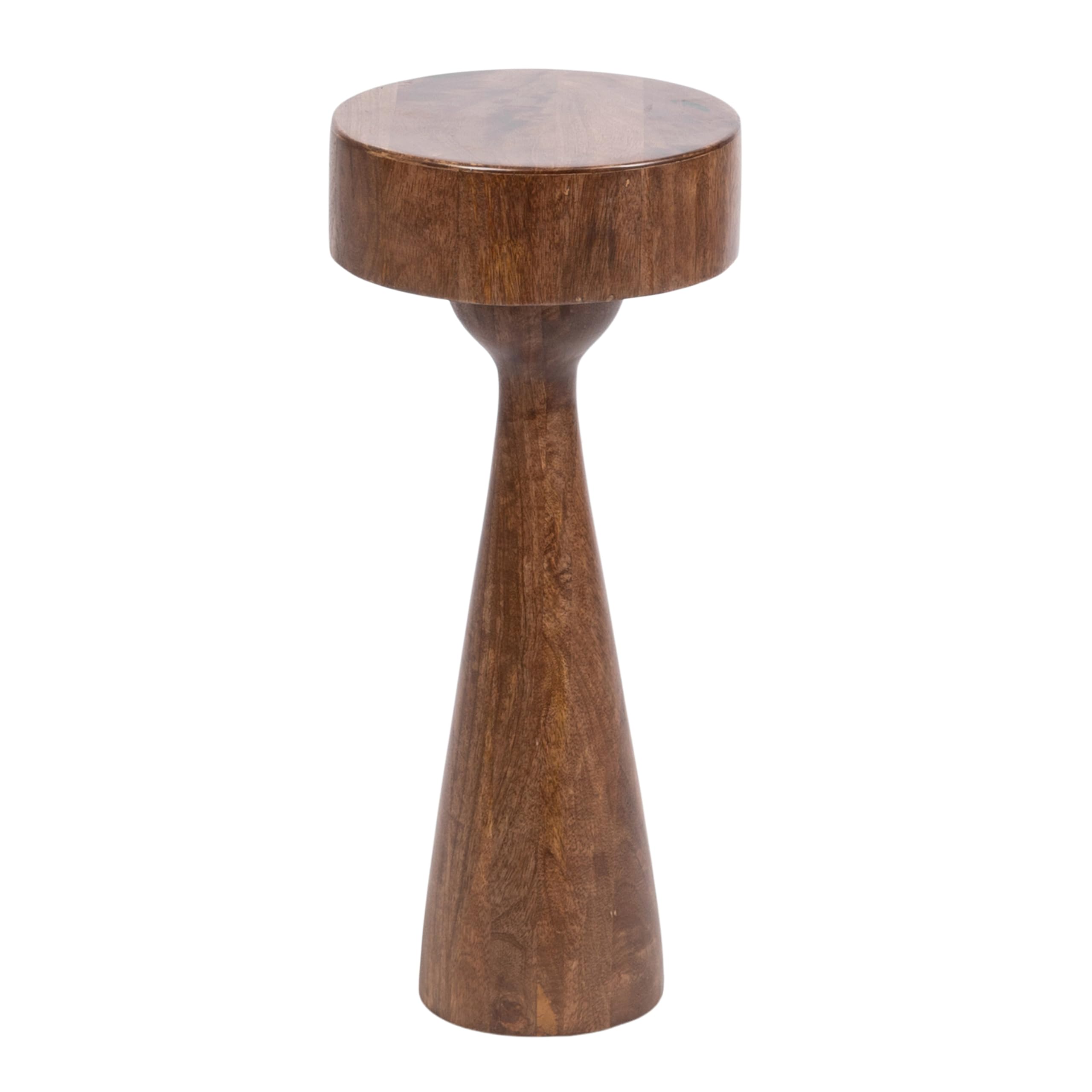 Sculptural Mango Wood Accent Table