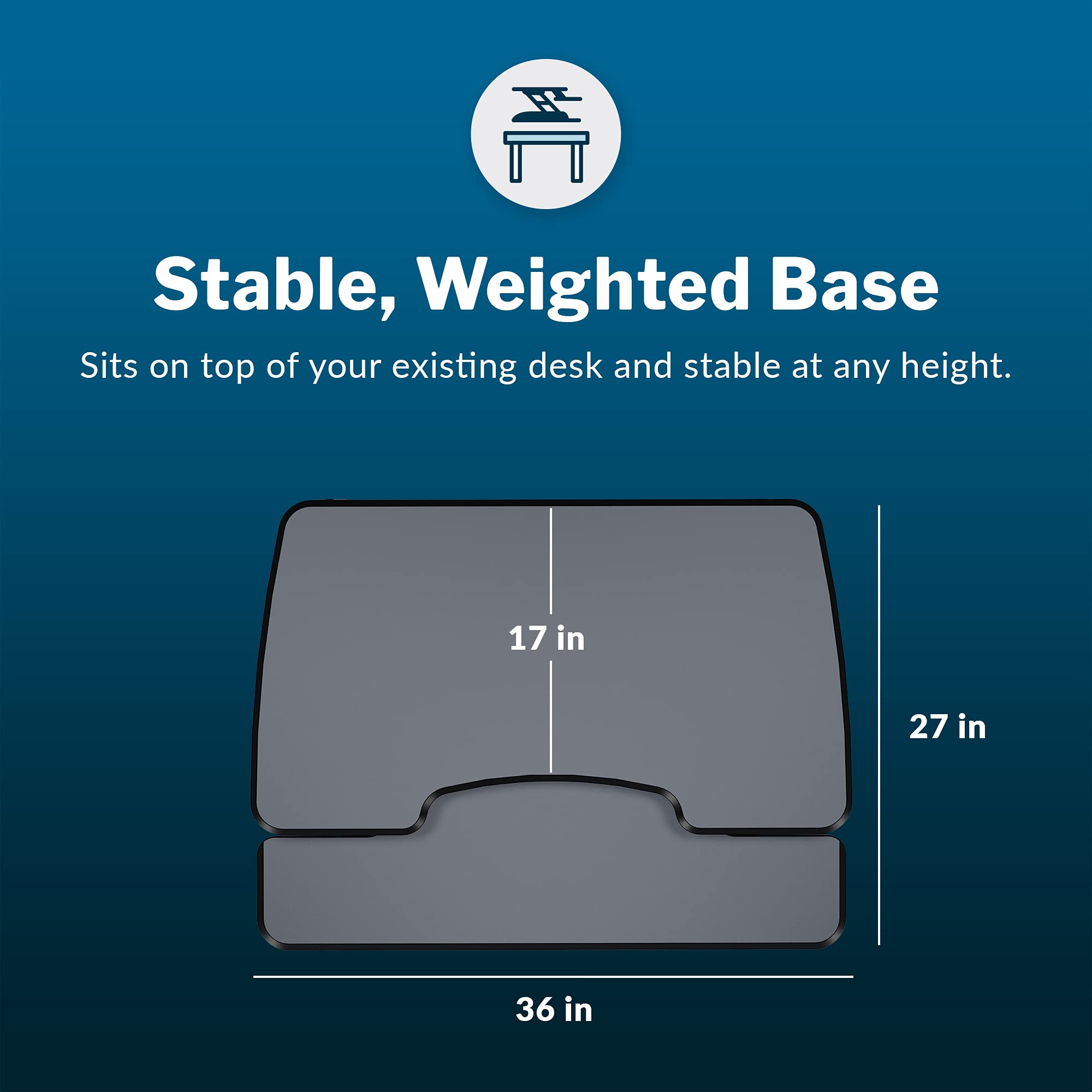 Two-Tier Standing Desk Converter 36"