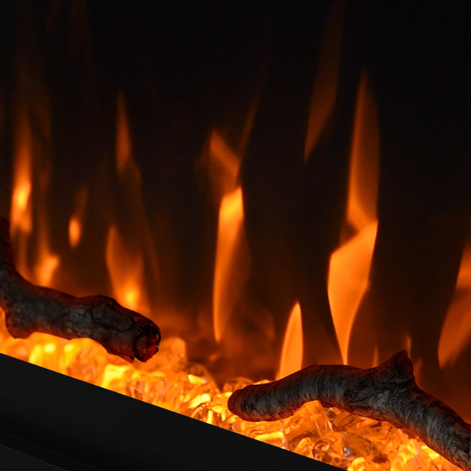 Electric Fireplace Insert – Ultra-Thin Wall Mounted & Recessed