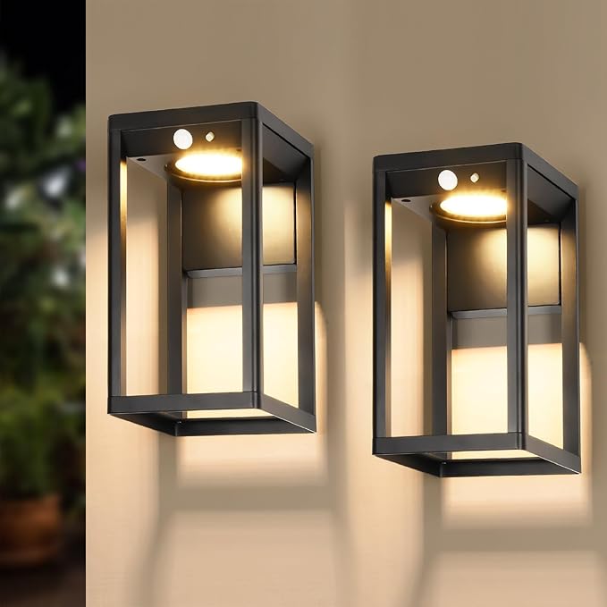 Solar Pathway Lights Outdoor – Aluminum Floor Lamp with Motion Sensor