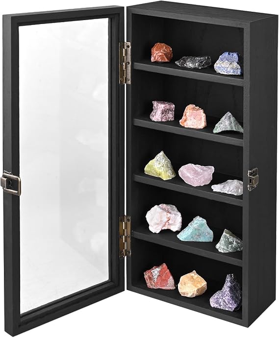 Wall-Mounted Wood Display Case