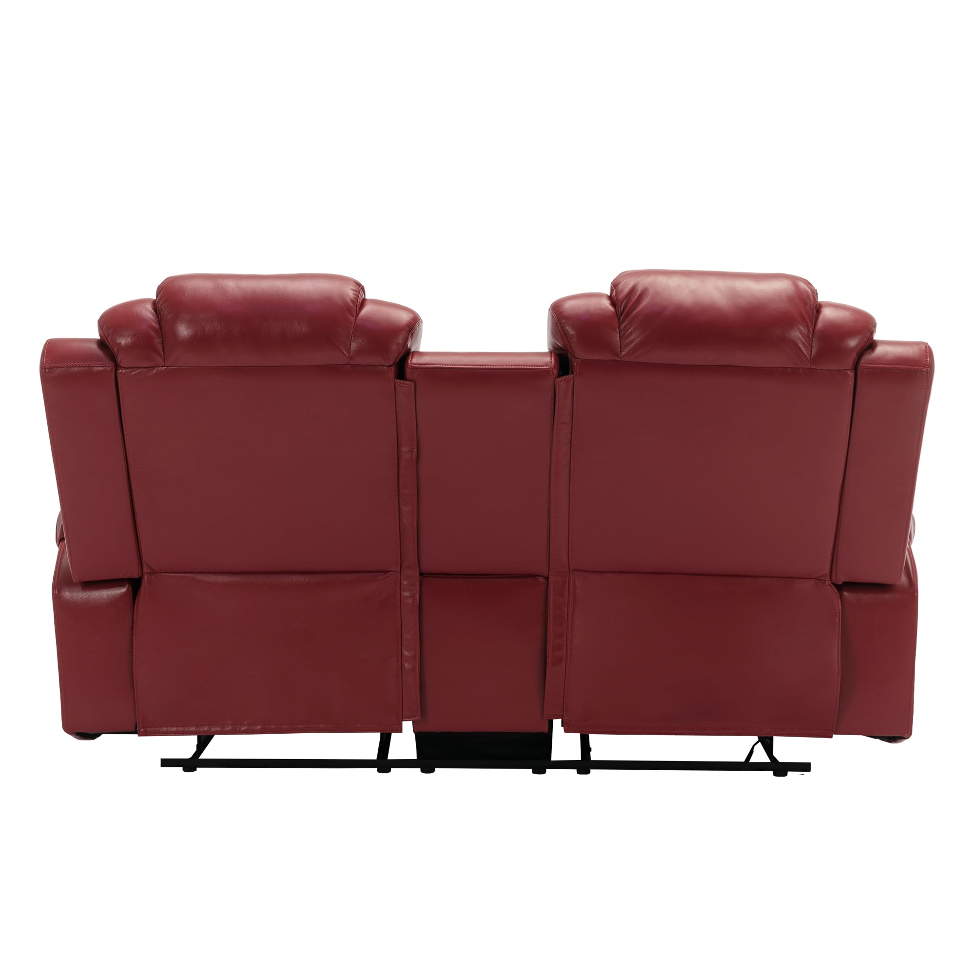 Manual Recliner Loveseat with LED Light Strip