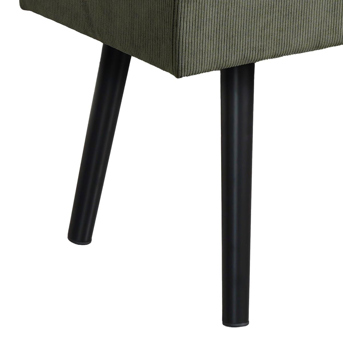 Green Corduroy Bench