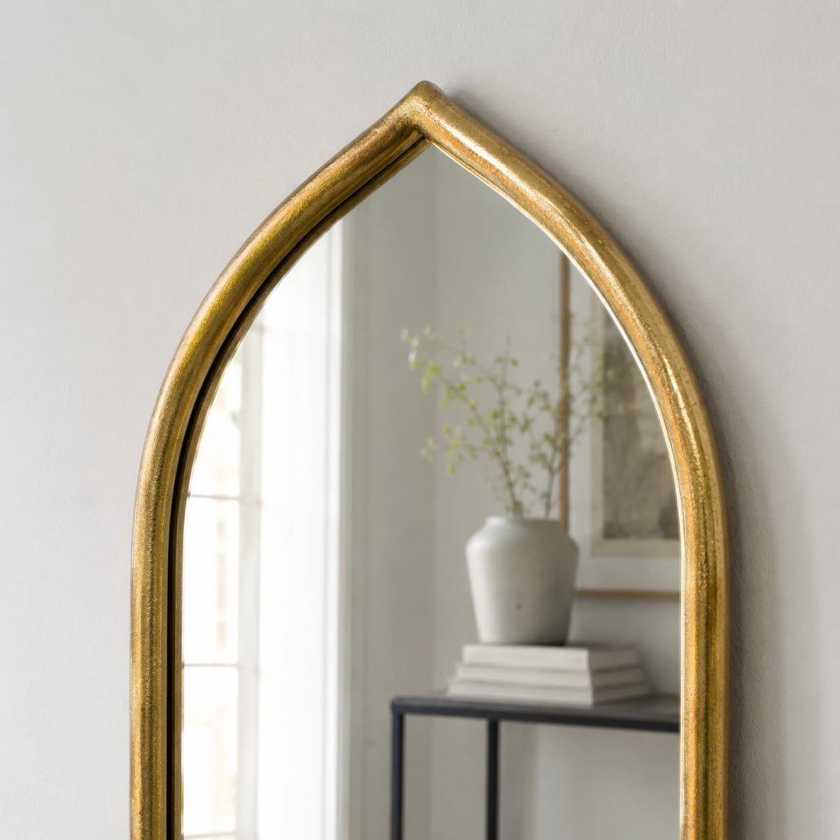 Gold Arched Wall Mirror