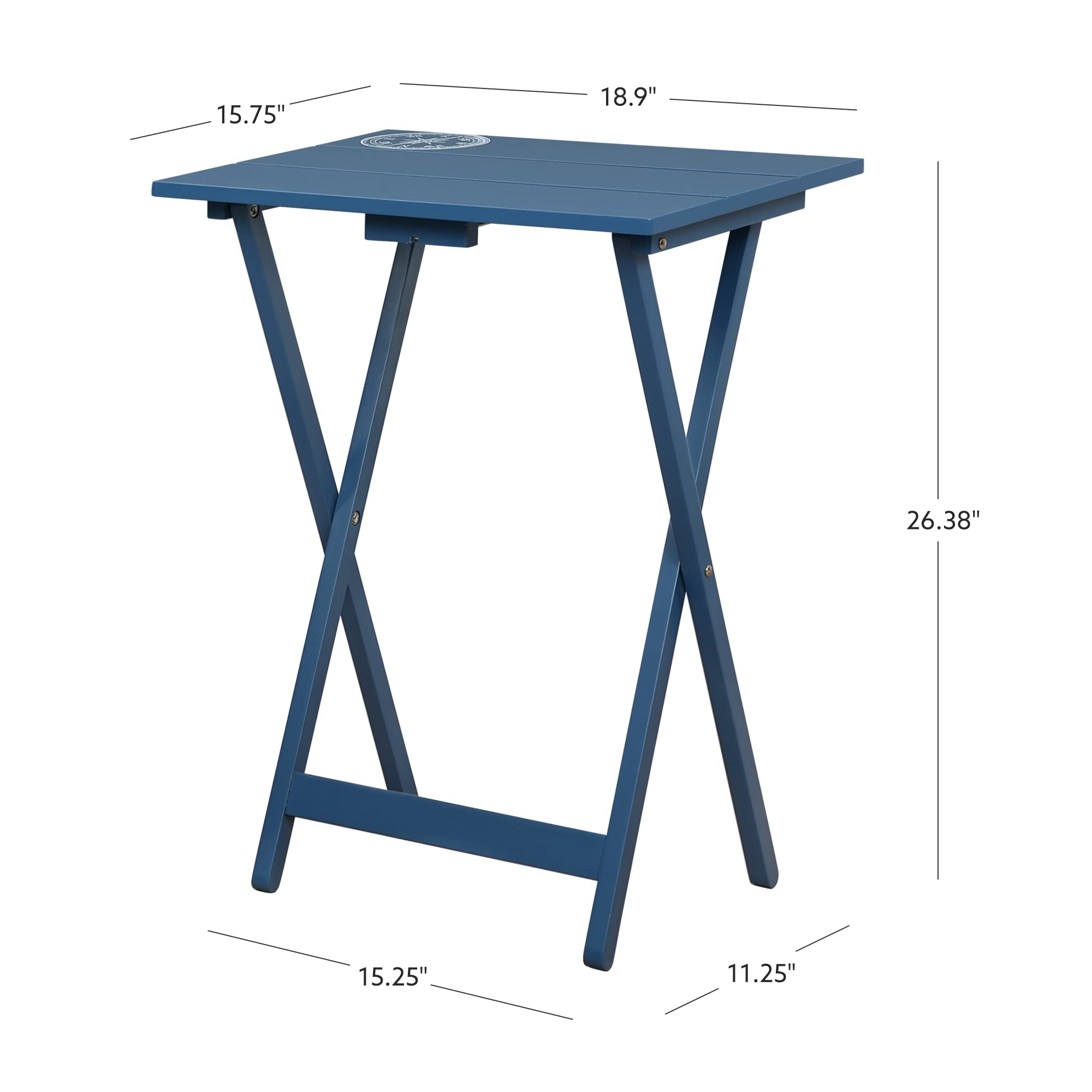 Folding Tray Table Set of 4 with Storage Stand
