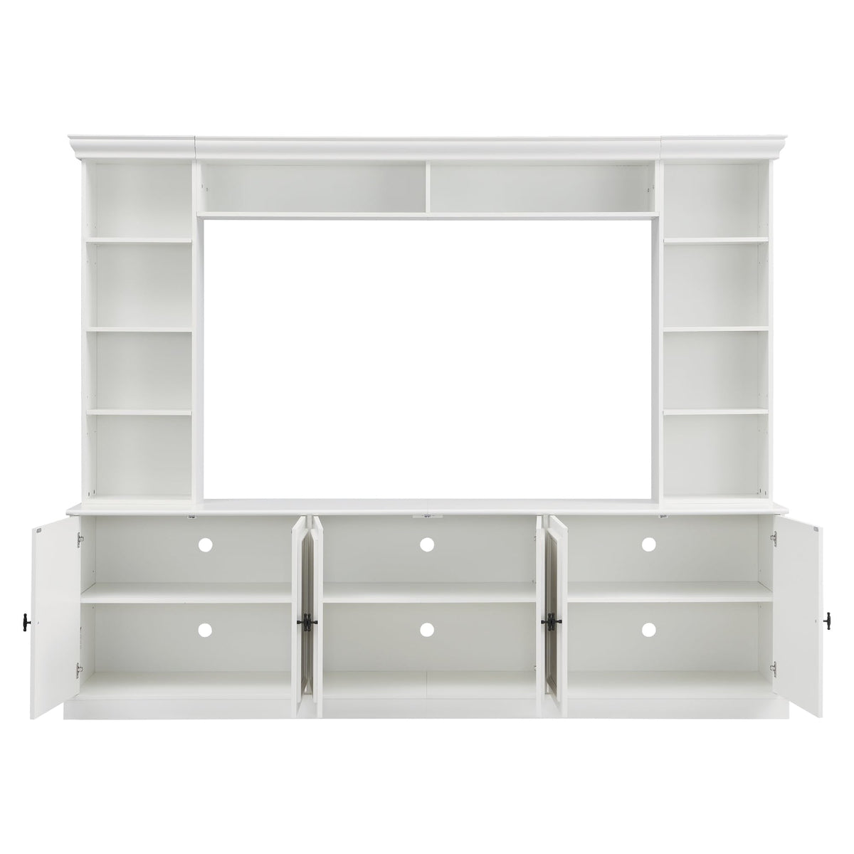 White Farmhouse Entertainment Center