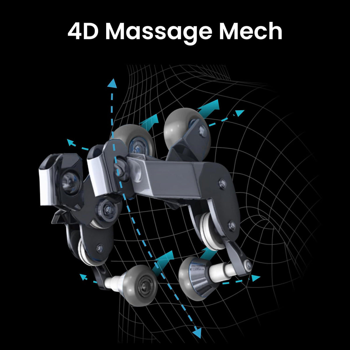 Black 4D Zero Gravity Massage Chair