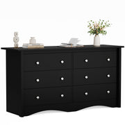 6-Drawer Wood Dresser