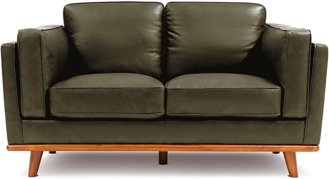 Italian Leather Loveseat