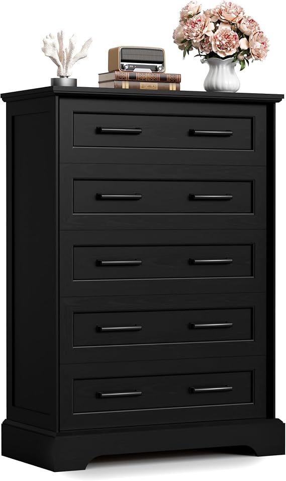 5-Drawer Wood Dresser