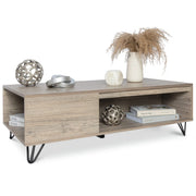 Modern Farmhouse Coffee Table with Storage