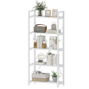 5-Tier White Oak Bookshelf