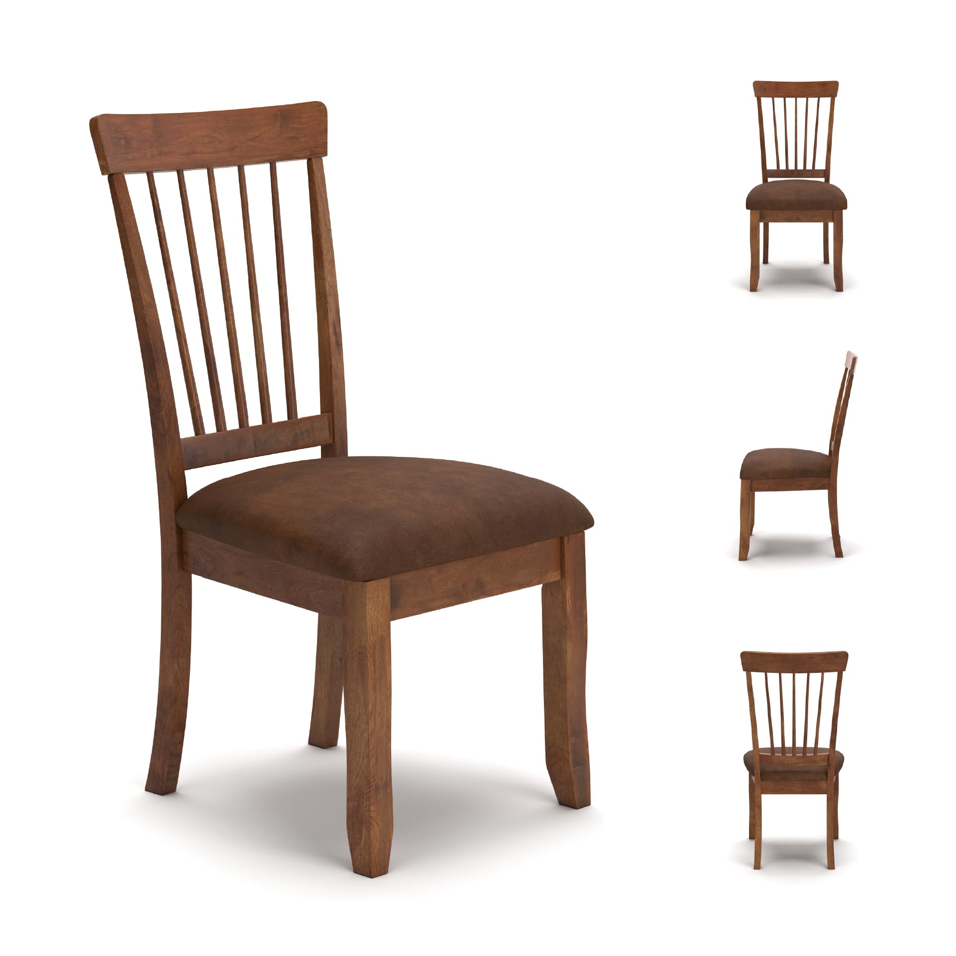 Spindle-Back Dining Chairs, Set of 2