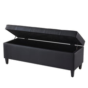 50.5" Tufted Storage Ottoman Bench