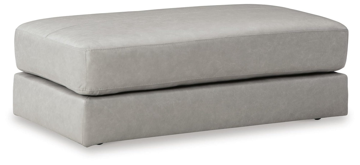Oversized Leather Ottoman