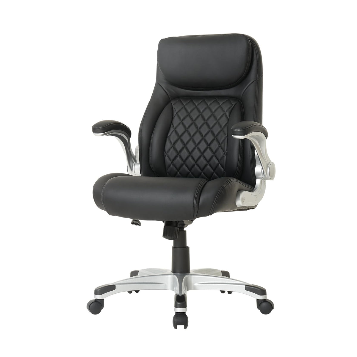 Ergonomic PU Leather Office Chair with Lumbar Support