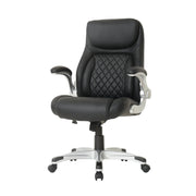 Ergonomic PU Leather Office Chair with Lumbar Support
