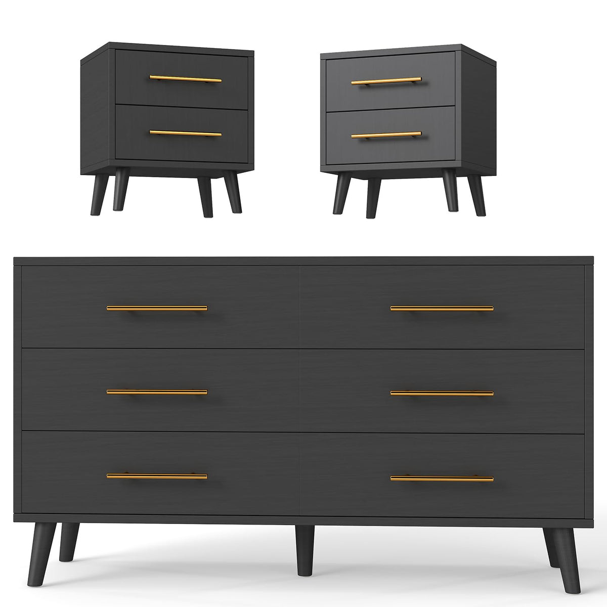 Black 3-Piece Bedroom Set