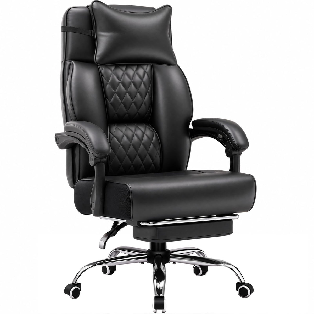 GTPLAYER Big and Tall Office Chair Heavy Duty Ergonomic Gaming Chair Black