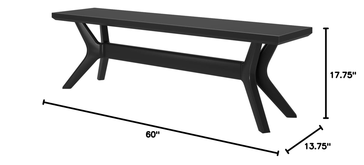 Black Pine Dining Bench