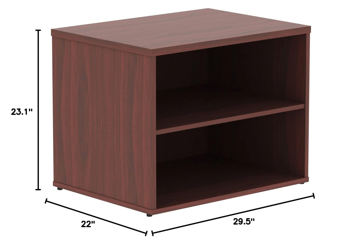 Mahogany Open Storage Cabinet